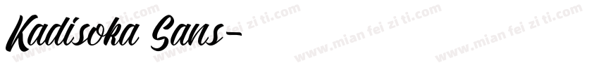 Kadisoka Sans字体转换